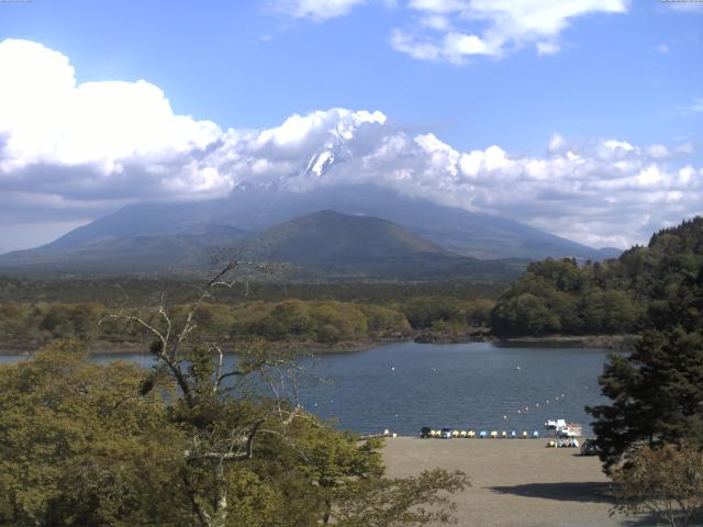 精進湖からの富士山