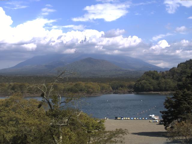精進湖からの富士山