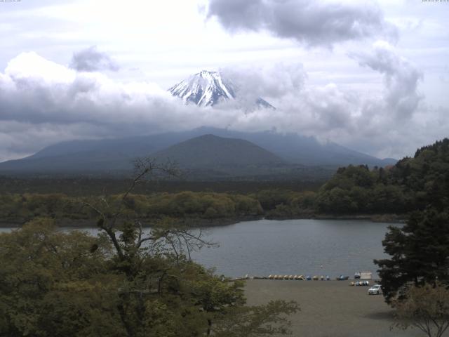 精進湖からの富士山