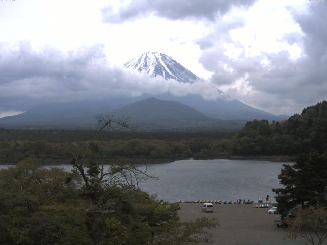 精進湖からの富士山