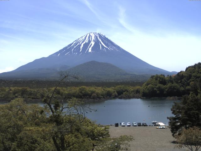 精進湖からの富士山