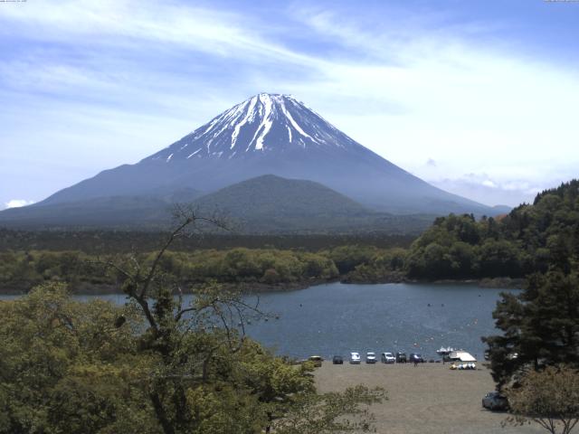 精進湖からの富士山