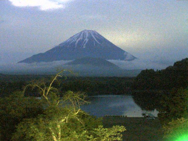 精進湖からの富士山