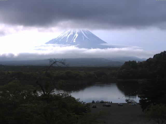 精進湖からの富士山