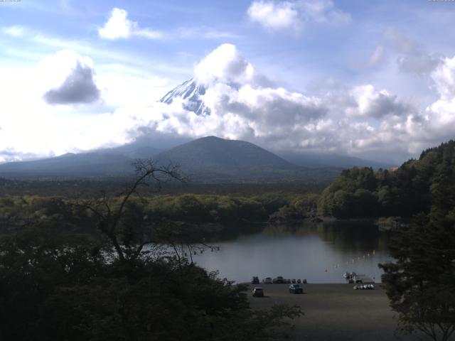 精進湖からの富士山