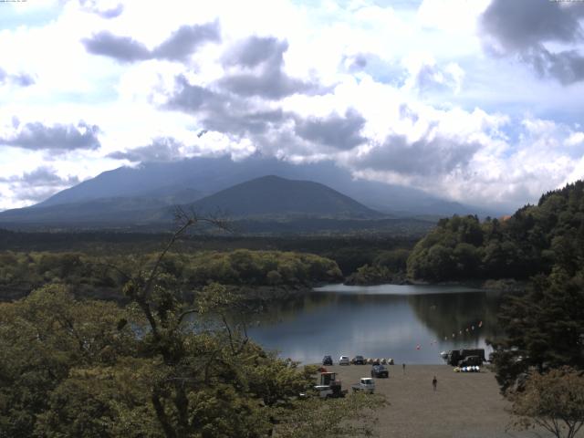 精進湖からの富士山