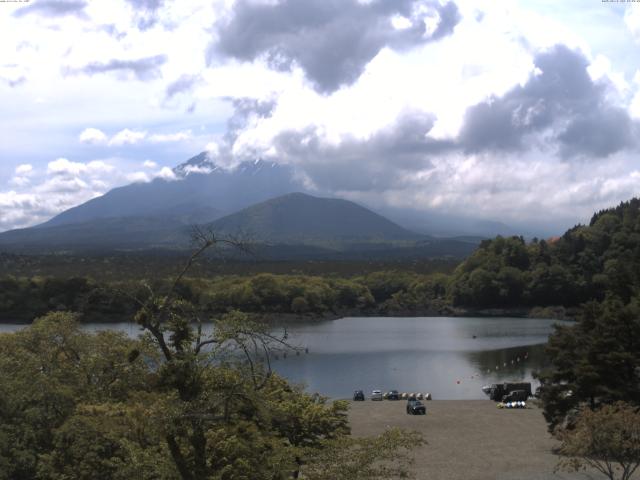 精進湖からの富士山