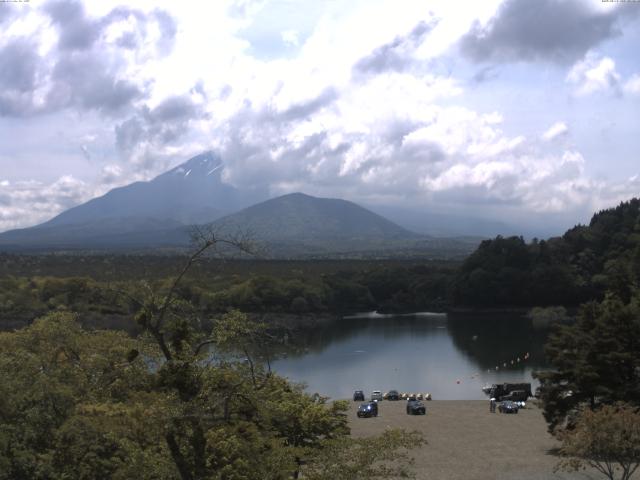 精進湖からの富士山