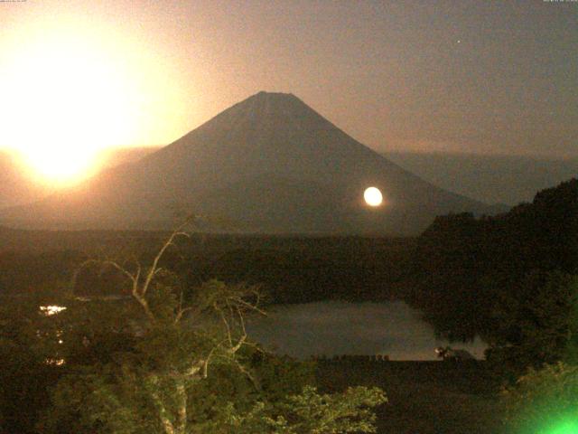精進湖からの富士山