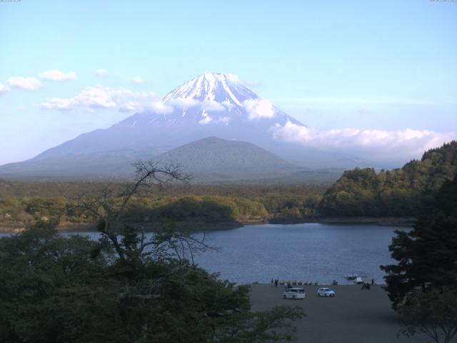 精進湖からの富士山