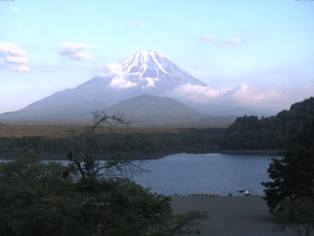 精進湖からの富士山
