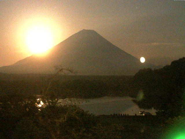 精進湖からの富士山