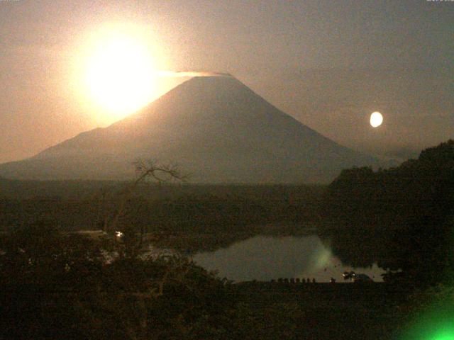精進湖からの富士山