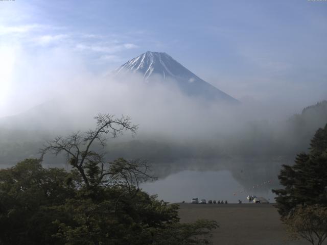 精進湖からの富士山
