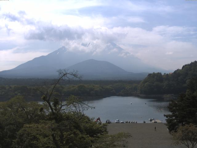 精進湖からの富士山