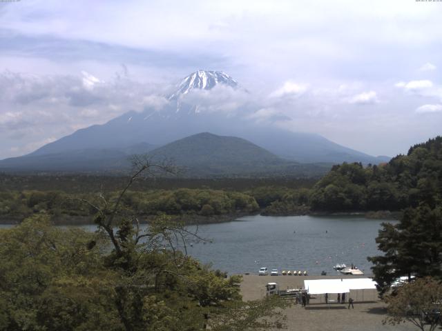精進湖からの富士山