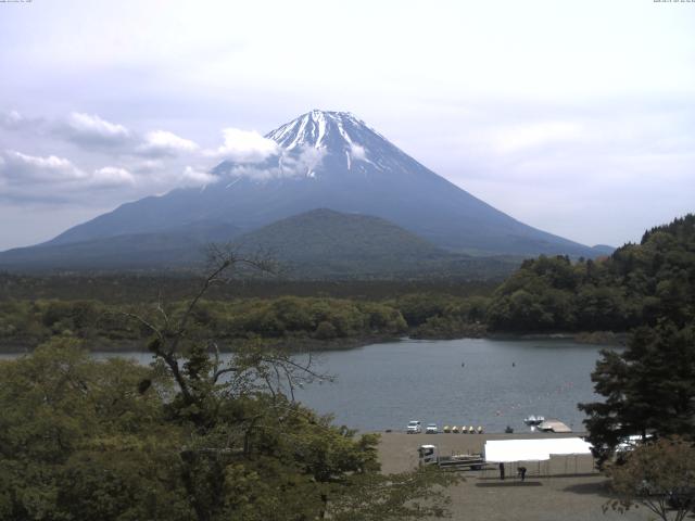 精進湖からの富士山