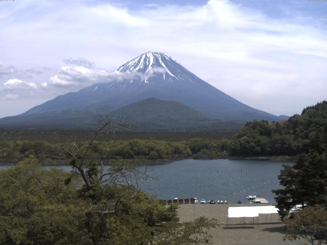 精進湖からの富士山