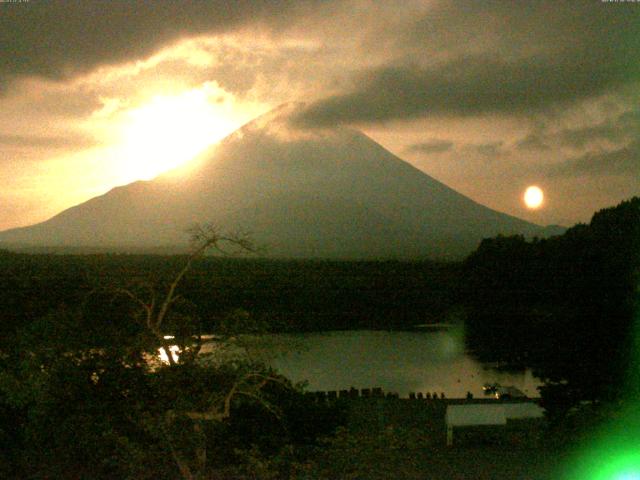 精進湖からの富士山