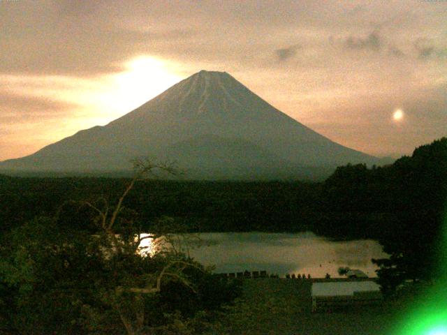 精進湖からの富士山