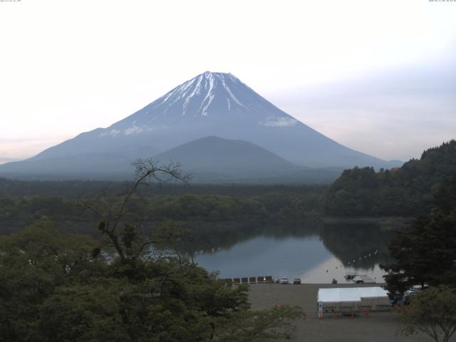 精進湖からの富士山