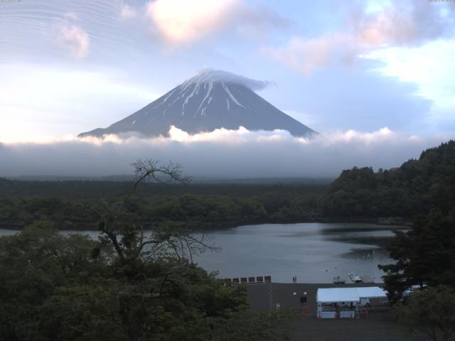 精進湖からの富士山