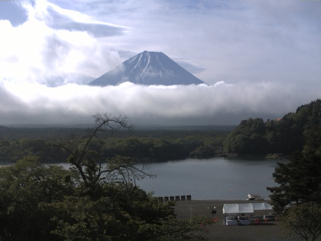 精進湖からの富士山