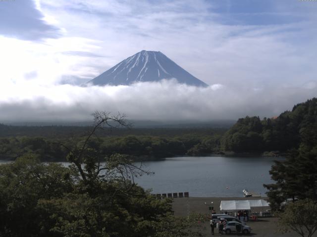 精進湖からの富士山