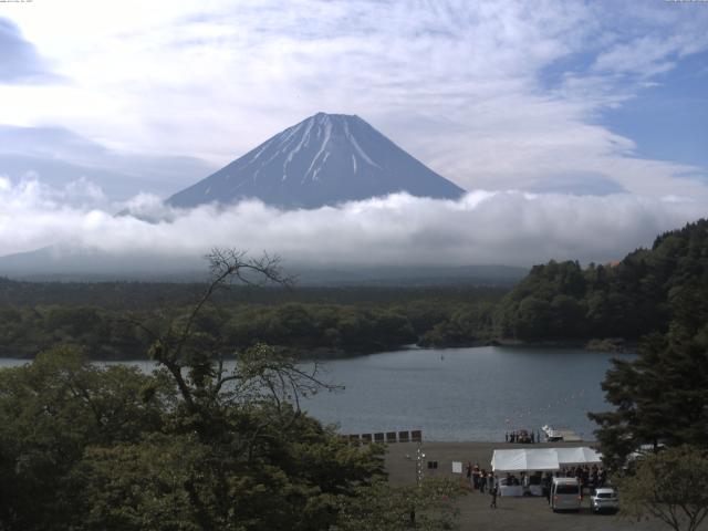 精進湖からの富士山