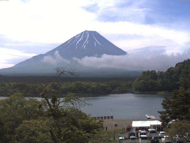 精進湖からの富士山