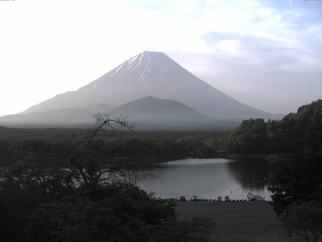 精進湖からの富士山