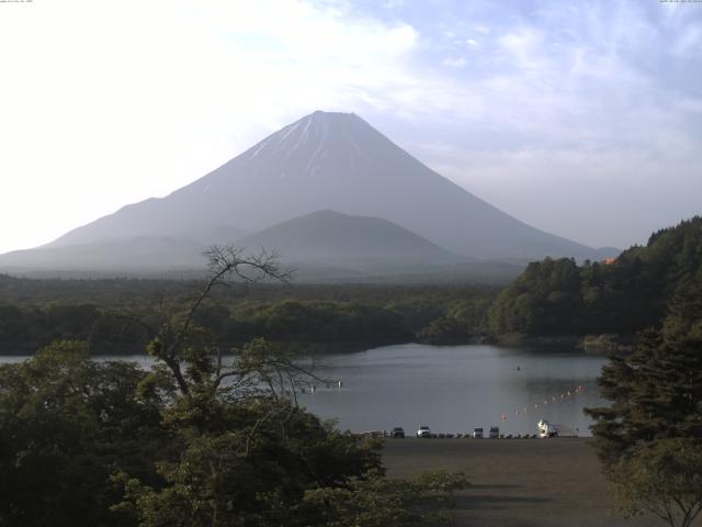 精進湖からの富士山