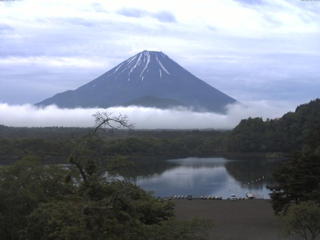 精進湖からの富士山