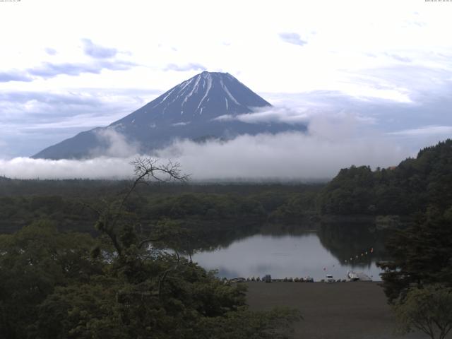 精進湖からの富士山