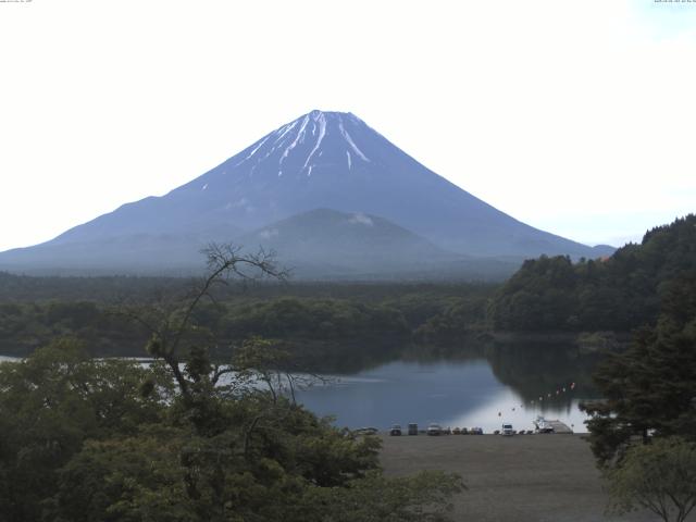 精進湖からの富士山