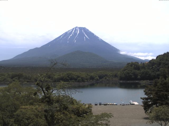精進湖からの富士山