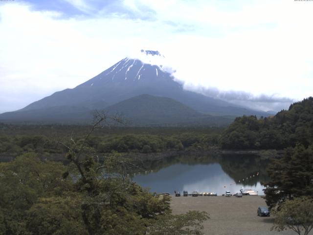 精進湖からの富士山