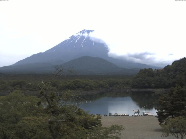 精進湖からの富士山