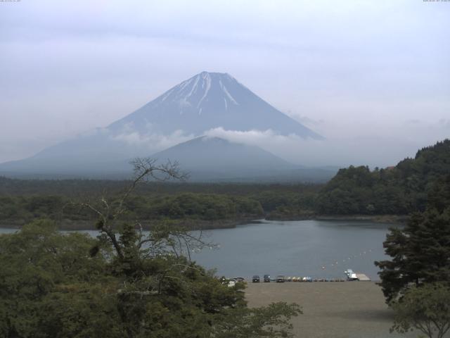 精進湖からの富士山