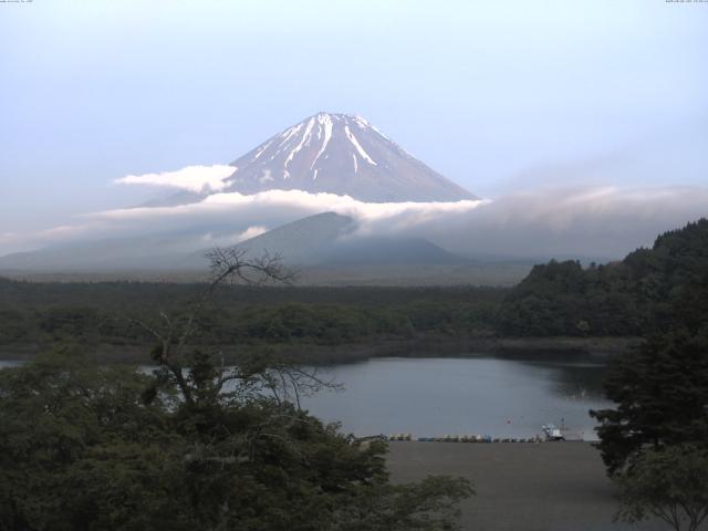 精進湖からの富士山