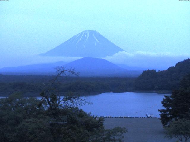 精進湖からの富士山