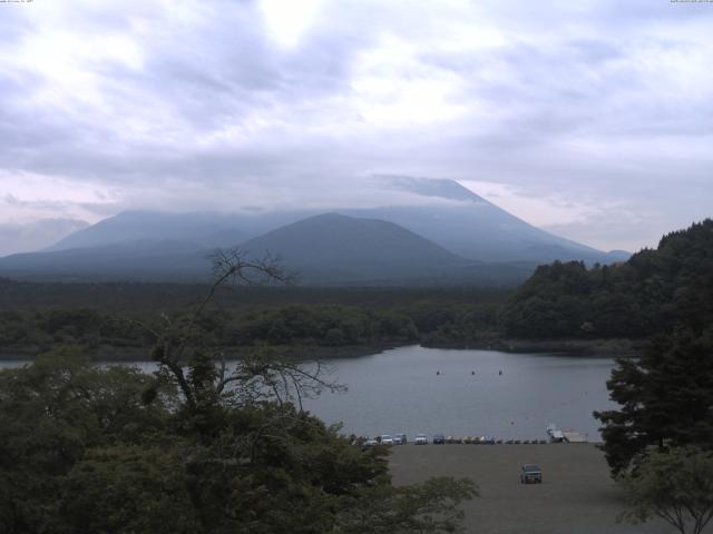 精進湖からの富士山