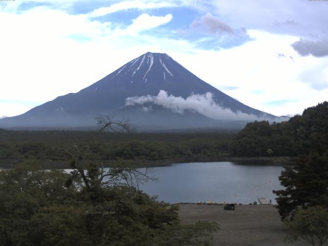精進湖からの富士山