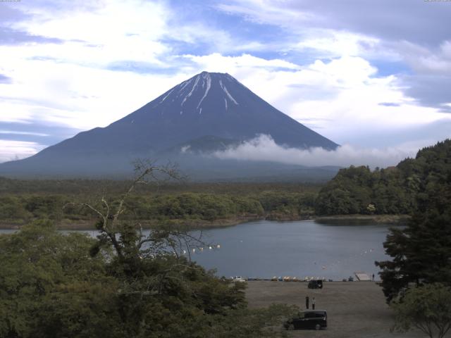 精進湖からの富士山