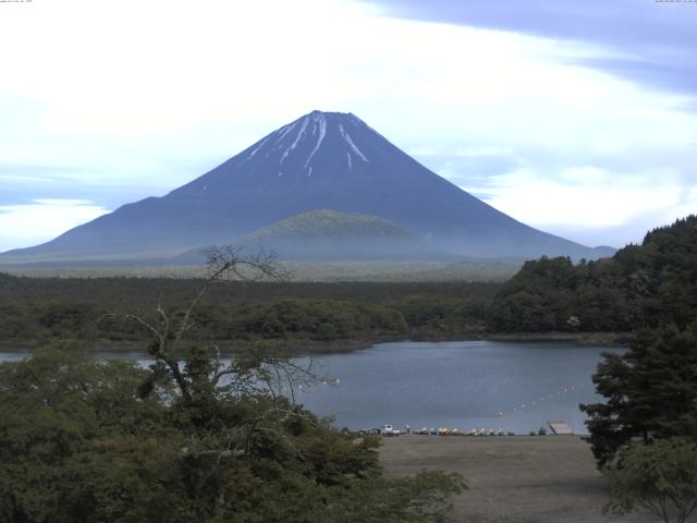 精進湖からの富士山