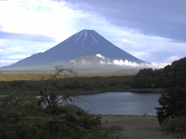 精進湖からの富士山