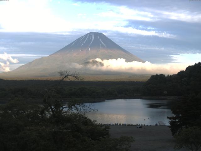 精進湖からの富士山