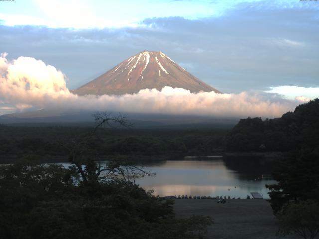 精進湖からの富士山