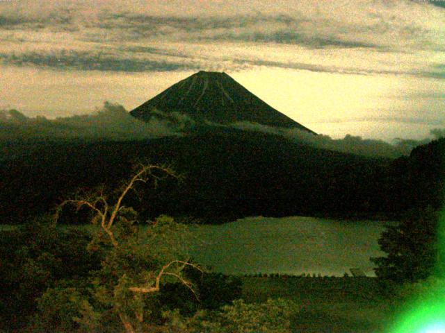 精進湖からの富士山