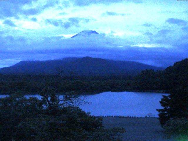 精進湖からの富士山